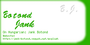 botond jank business card